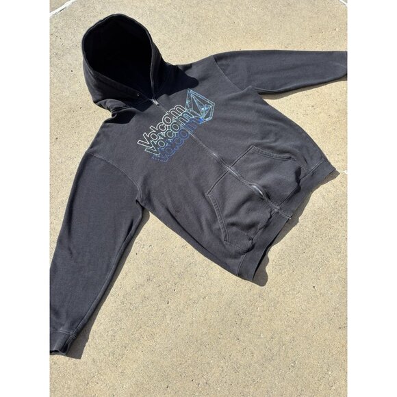 Volcom Skater / Surfer Zip Up Hoodie Y2K Vintage JNCO Large - Picture 2 of 5